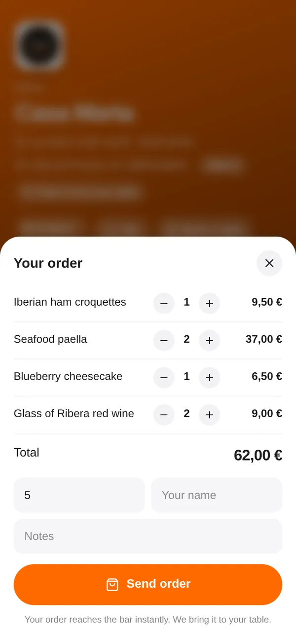 They order without waiting